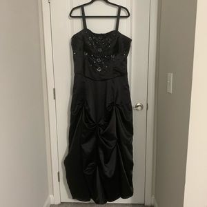 Black David's Bridal Prom Dress Price Firm